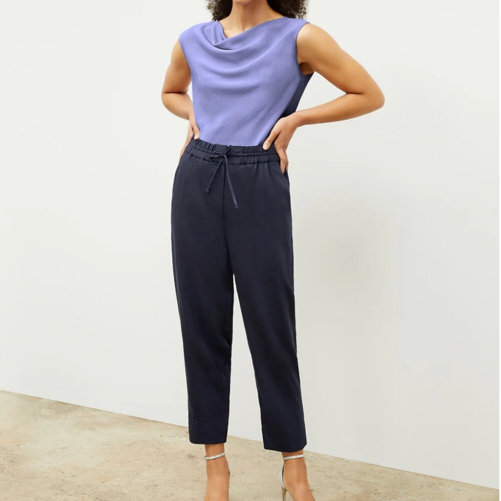 MM LaFleur Shane Pant - Everyday Twill - Dark Blue Navy Size 8 NWT